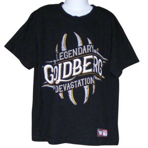 WWE GOLDBERG Tshirt, YM, Legendary Devastation, SS, Black, Cotton, Wrestler